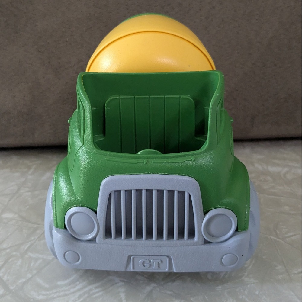 Green Toys Green/Yellow Small Cement Mixer Truck - Picture 4 of 4